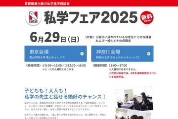 【中学受験】日能研「私学フェア」東京・神奈川6/29 画像