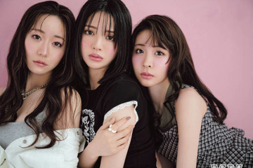 FRUITS ZIPPER鎮西寿々歌＆櫻井優衣＆真中まな、話題のコスメで大人っぽく！アンニュイな可愛さを表現 画像