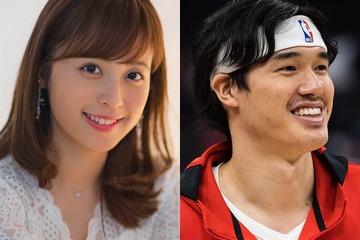 久慈暁子アナ、夫・渡邊雄太選手との密着ショット披露「お似合いの2人」「ラブラブ」と反響 画像