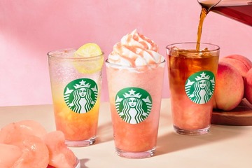 スタバ、新作「ヘブンリー ピーチ フラペチーノ」含む桃が主役の限定ビバレッジ3種登場 画像
