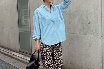 レオパード柄パンツがおしゃれ。こなれカジュアルに着こなす秘訣とは【40代の毎日コーデ】 画像
