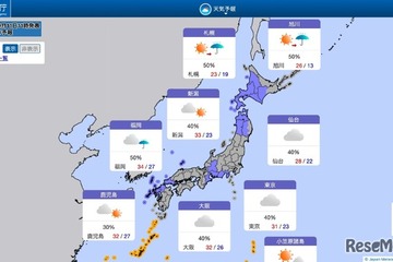 3連休は全国的に雨模様、北日本で荒天の恐れも 画像