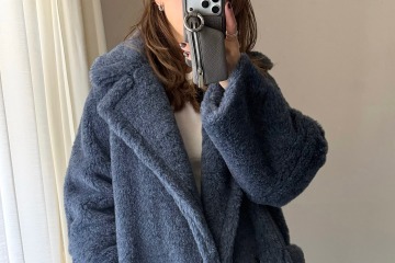 憧れMaxMaraのテディベアコート君臨。ふわもこアウターを主役にした大人かわいい着こなし【40代の毎日コーデ】 画像