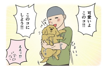 ブスっとした仔犬に一目惚れした父が付けた名前は?! …夫婦の大事な存在になるまで【おさんぽですし！　おしゃべり犬とイライラ猫の日記 #２】 画像