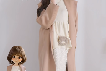 レーススカートが上品できれい！柔らかくてふんわりとした大人の冬の装い見本【40代の毎日コーデ】 画像