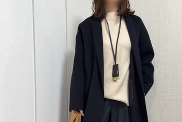 GUとユニクロを賢く取り入れて。ネイビーが基調の洗練した冬の着こなし術【40代の毎日コーデ】 画像