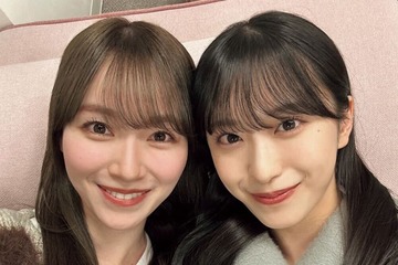 櫻坂46守屋麗奈&村井優、密着自撮りショット解禁【櫻撮】 画像