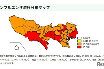 東京都、インフルエンザ警報を再発令…1シーズン2回は初 画像