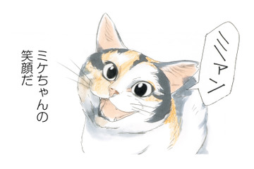 「おはよう」笑顔でお出迎えしてくれる看板猫のミケちゃん。今日も穏やかな１日が始まる【続 ミケちゃんとやすらぎさん #１】 画像