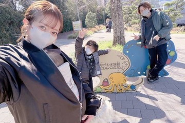 「ザ休日」辻希美、三男＆次女を連れて水族館へ！ほっこり家族SHOT公開「また行きたいね」 画像