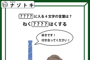 クイズです！「イラストと文字から、ハテナに入る言葉を導きましょう」状況を言葉にしてみると分かりやすいですよ【難易度LV.2・甘口】 画像