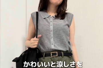 かわいさと涼しさを両立。シアートップスの上品な正解あった！【40代の毎日コーデ】 画像