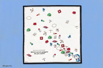 ひみつ道具がデザインのポイント「ドラえもん」新作ハンカチ&バッグ発売 画像