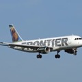 米フロンティア・グループ・ホールディングス傘下のフロンティア航空の旅客機＝米バージニア州（共同）