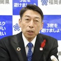 福岡県の服部誠太郎知事＝2021年12月、県庁