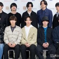 「ミスターオブミスター2023」ファイナリスト（前列左から）柏木智貴、平尾涼馬、山本賢太、堀士真之佑、大窪謙志郎（後列左から）片寄翔太、土屋黎、樋渡樹季、松下幸大朗、佐々木崇仁（C）モデルプレス