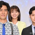 「ケイジとケンジ、時々ハンジ。」記者会見に出席した桐谷健太、磯村勇斗（C）モデルプレス