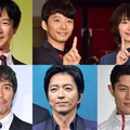 （左上から時計回りに）堺雅人、星野源、新垣結衣、鈴木亮平、大沢たかお、阿部寛（C）モデルプレス