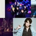 （左上から時計回りに）いきものがかり、ATEEZ、King Gnu、松下洸平、福山雅治、Superfly（提供写真）