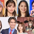 （上段左から）上白石萌歌、橋本環奈、広瀬アリス、鈴木亮平（下段左から）鈴木愛理＆片寄涼太、多部未華子＆松下洸平（C）モデルプレス