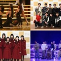 （左から時計回りに）MISAMO、SEVENTEEN、坂本冬美、JO1、BE:FIRST、乃木坂46（C）NHK