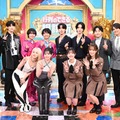 （後列左から）K、JO、大西流星、藤原丈一郎、河野純喜、佐藤景瑚、小森隼、片寄涼太（前列左から）ヒカル、マシロ、佐々木美玲、佐々木久美（C）日本テレビ