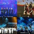 （時計回りに）BOYNEXTDOOR、aespa、WayV、JO1「KCON HONG KONG 2024」（C） CJ ENM Co., Ltd, All Rights Reserved