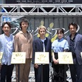 （左から）小泉孝太郎、竹内涼真、二宮和也、葵わかな、内野聖陽（C）TBS