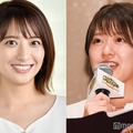 笹崎里菜アナウンサー、尾崎里紗アナウンサー（C）モデルプレス