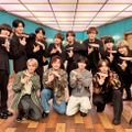 （後列）Hey! Say! JUMP（前列）川島如恵留、吉澤閑也、七五三掛龍也、中村海人（C）フジテレビ