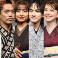 （左から）「KIMONOIST（キモノイスト）2024」を受賞した堀田茜、高橋大輔、篠田麻里子、町田啓太、森口瑤子、かたせ梨乃（C）モデルプレス