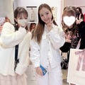 辻希美、ツインテールの16歳長女＆藤田ニコルとパシャリ！親子で展示会を満喫「大興奮でした」「爆買い」