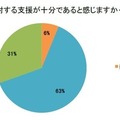 不登校に対する支援が十分であると感じますか