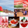 Yokohama Strawberry Festival会場イメージとメニュー一例／提供画像