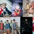 （左から時計回りに）サバシスター、乃紫、FRUITS ZIPPER、ONE N’ ONLY、Little Black Dress、マルシィ、星野源