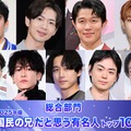 （上段左から）小栗旬、松下洸平、鈴木亮平、與那城奨（下段左から）K、佐藤健、坂口健太郎、菅田将暉、綱啓永（C）モデルプレス