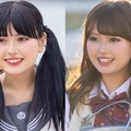 （左）イメチェン前（右）イメチェン後のひな（C）AbemaTV, Inc.