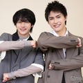「あの夏、君と出会えて～幻の甲子園で見た景色～」のインタビューに応じた藤井直樹、岡崎彪太郎（C）モデルプレス