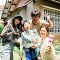 渡邉心結、嶋田鉄太、小澤征悦、中村アン「こんばんは、朝山家です。」（C）ABCテレビ