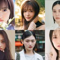 （上段左から）遠藤さくら、⽥村保乃、⼩坂菜緒（下段左から）井上和、山崎天、⾦村美玖（提供写真）