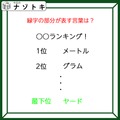 クイズです！「ランキングの最下位がヤード？」隠れた言葉を読み解けますか【難易度LV3.・中辛】 画像