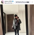 板野友美、黒タイツで美脚際立つ冬コーデに反響「めちゃくちゃスタイルいい」「オシャレ」
