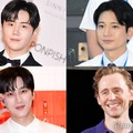 （上段左から時計回り）キム・ソンホ、向井理、トム・ヒドルストン（C）モデルプレスアン・ボヒョン／Photo by Getty Images