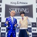 囲み取材に応じたKing ＆ Prince／高橋海人、永瀬廉（提供写真）
