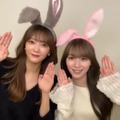 田村保乃、守屋麗奈「櫻坂46写真集 櫻撮（さくさつ）VOL.01」（提供写真）