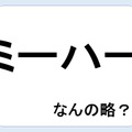 【クイズ】ミーハーって何の略だか言える？意外に知らない！【GWスペシャル略語クイズ】 画像
