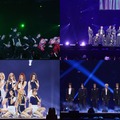 （左上から時計回りに）ソン・ハンビンのオープニングパフォーマンス、INI、ALPHA DRIVE ONE、Hearts2Hearts「KCON JAPAN 2026」（C）CJ ENM Co., Ltd, All Rights Reserved
