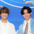 「King & Princeがまちあわせin LA」 スペシャルローンチイベントに出席した高橋海人、永瀬廉（C）モデルプレス