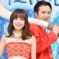 映画「モアナと伝説の海」スペシャルイベントに出席したTSUZUMI、尾上松也（C）モデルプレス