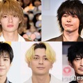 （上段左から時計回り）佐野勇斗、中村倫也、津田健次郎、眞栄田郷敦、岩田剛典（C）モデルプレス